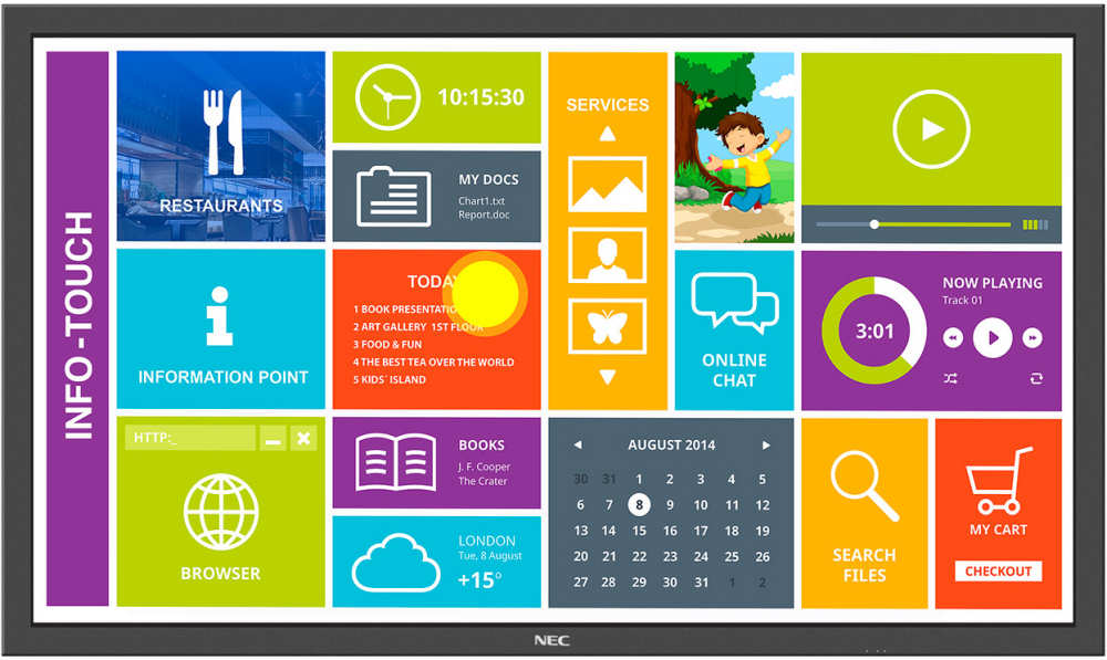 interaktives Touchdisplay